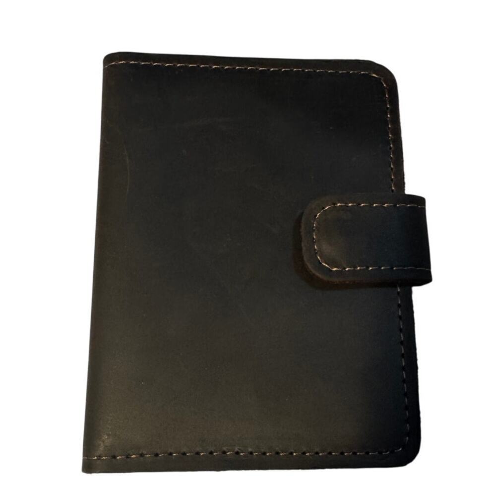 Nutter Soft Leather Passport Wallet / Travel Organizer Dark Brown - Picture 3 of 4